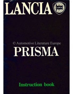 1983 LANCIA PRISMA OWNERS MANUAL ENGLISH