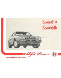 1988 ALFA ROMEO SPRINT BETRIEBSANLEITUNG ITALIENISCH