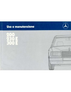 1985 MERCEDES BENZ E KLASSE INSTRUCTIEBOEKJE ITALIAANS