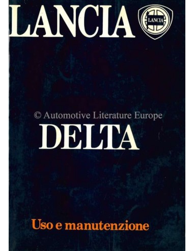 1985 LANCIA DELTA INSTRUCTIEBOEKJE ITALIAANS