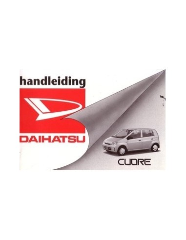 2003 DAIHATSU CUORE INSTRUCTIEBOEKJE NEDERLANDS