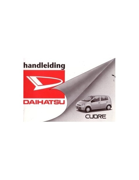 2003 DAIHATSU CUORE INSTRUCTIEBOEKJE NEDERLANDS