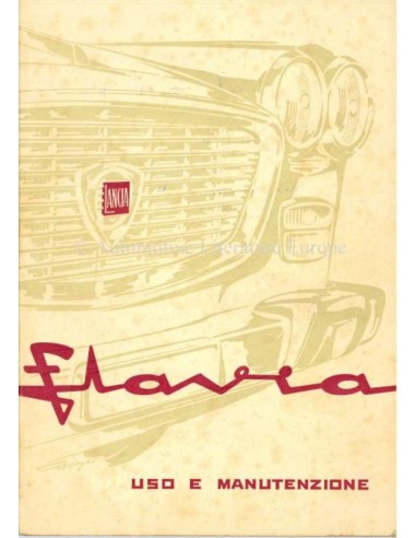 1965 LANCIA FLAVIA BERLINA INSTRUCTIEBOEKJE ITALIAANS