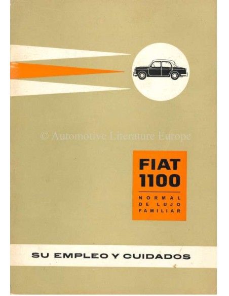 1961 FIAT 1100 BETRIEBSANLEITUNG SPANISCH