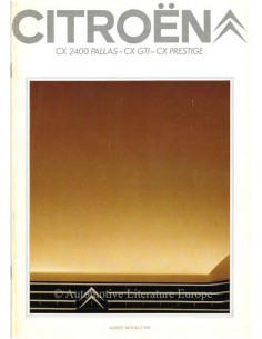 1981 CITROËN CX BROCHURE FRANS