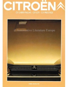 1981 CITROËN CX BROCHURE FRANS