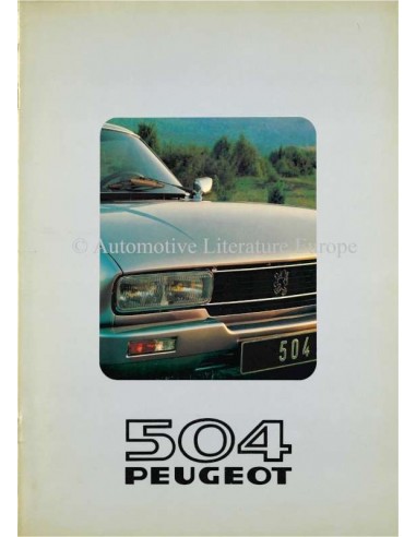 1980 PEUGEOT 504 BROCHURE NEDERLANDS