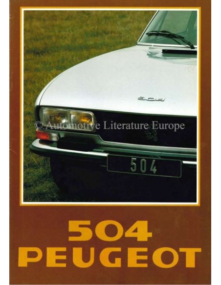 1978 PEUGEOT 504 BROCHURE NEDERLANDS