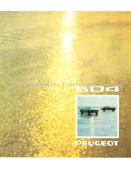1974 PEUGEOT 504 BROCHURE DUTCH