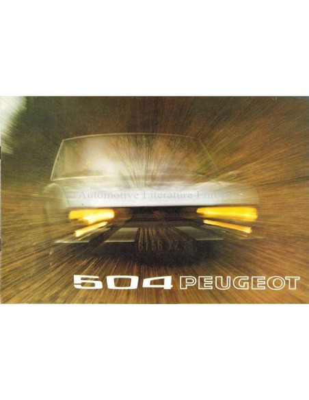 1973 PEUGEOT 504 BROCHURE NEDERLANDS