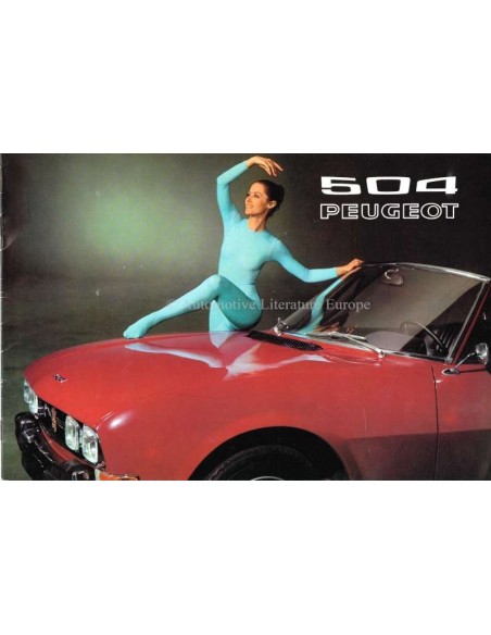 1971 PEUGEOT 504 BROCHURE NEDERLANDS