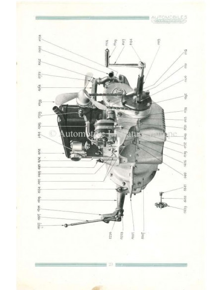 1920 VOISIN TYPE M1 ONDERDELENBOEK FRANS