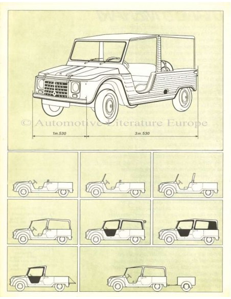 1970 CITROEN DYANE 6 MEHARI PROSPEKT NIEDERLÄNDISCH