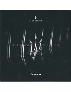 2019 MASERATI LEVANTE PROSPEKT ENGLISCH