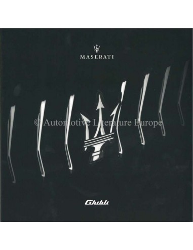 2019 MASERATI GHIBLI BROCHURE ENGELS