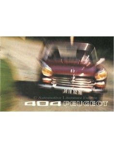 1973 PEUGEOT 404 INSTRUCTIEBOEKJE BROCHURE NEDERLANDS