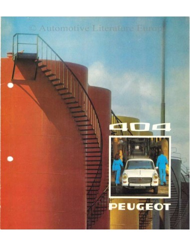1975 PEUGEOT 404 BROCHURE DUTCH