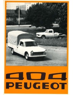 1976 PEUGEOT 404 BEDRIJFSWAGEN BROCHURE NEDERLANDS