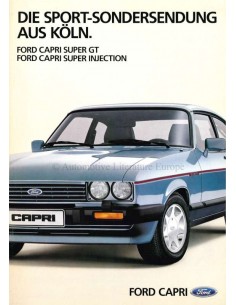 1984 FORD CAPRI BROCHURE DUITS