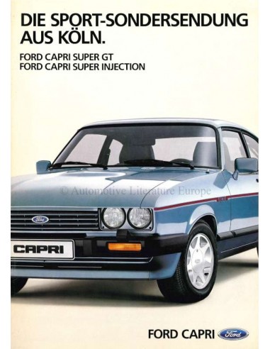 1984 FORD CAPRI BROCHURE DUITS