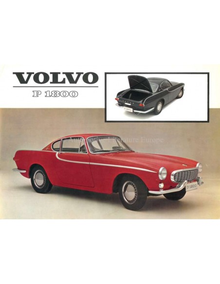 1962 VOLVO P 1800 LEAFLET NEDERLANDS