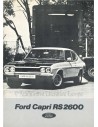 1972 FORD CAPRI RS 2600 BROCHURE DUTCH