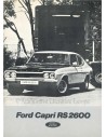 1972 FORD CAPRI RS 2600 BROCHURE NEDERLANDS