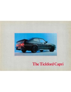 1983 FORD TICKFORD CAPRI PROSPEKT ENGLISCH