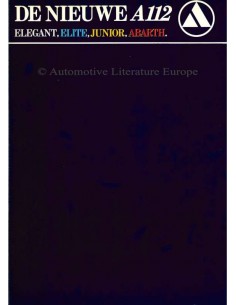 1982 AUTOBIANCHI A112 BROCHURE NEDERLAND