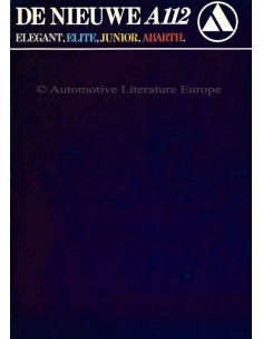 1981 AUTOBIANCHI A112 BROCHURE DUTCH