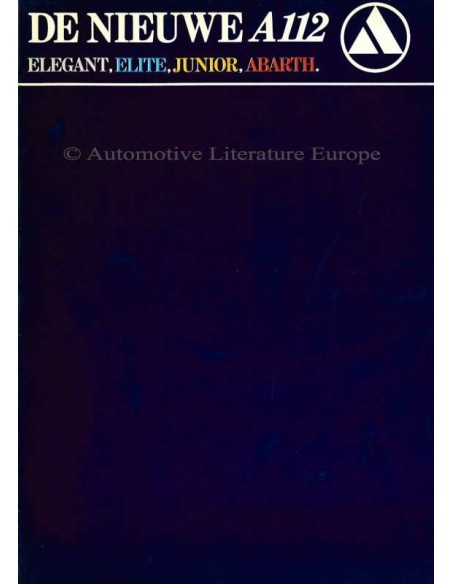 1981 AUTOBIANCHI A112 BROCHURE NEDERLANDS