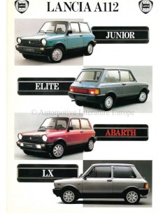 1985 LANCIA A112 BROCHURE NEDERLANDS