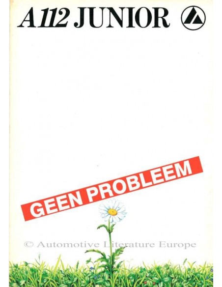 1982 AUTOBIANCHI A112 JUNIOR BROCHURE DUTCH