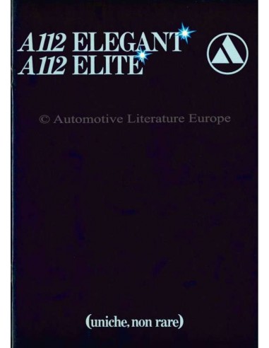 1979 AUTOBIANCHI A112 BROCHURE ITALIAANS