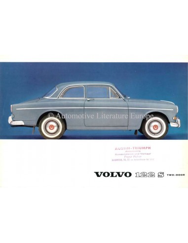 1963 VOLVO 122 S ZWEI-TÜRER PROSPEKT ENGLISCH