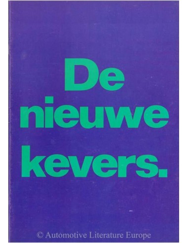 1968 VOLKSWAGEN KEVER BROCHURE NEDERLANDS