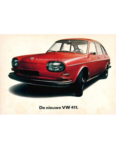 1968 VOLKSWAGEN 411 PROSPEKT NIEDERLÄNDISCH