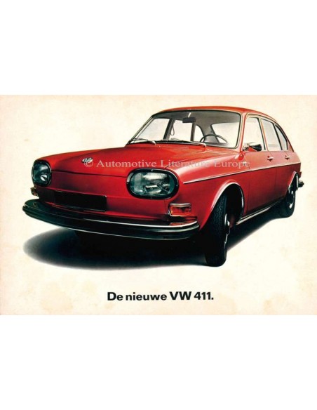 1968 VOLKSWAGEN 411 BROCHURE DUTCH