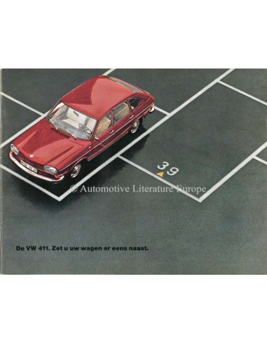 1969 VOLKSWAGEN 411 PROSPEKT NIEDERLÄNDISCH