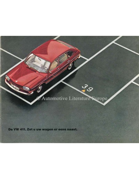 1969 VOLKSWAGEN 411 PROSPEKT NIEDERLÄNDISCH
