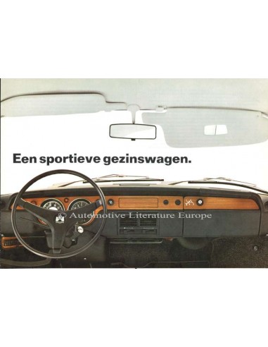 1968 VOLKSWAGEN 411 BROCHURE NEDERLANDS