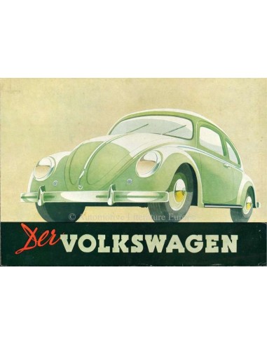 1950 VOLKSWAGEN KEVER BROCHURE DUITS