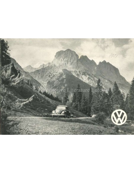 1951 VOLKSWAGEN KÄFER PROSPEKT NIEDERLÄNDISCH