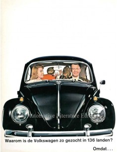 1962 VOLKSWAGEN KEVER 1200 BROCHURE NEDERLANDS