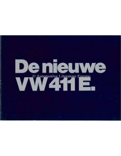 1970 VOLKSWAGEN 411 E BROCHURE DUTCH
