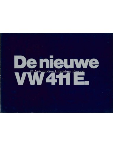 1970 VOLKSWAGEN 411 E BROCHURE NEDERLANDS