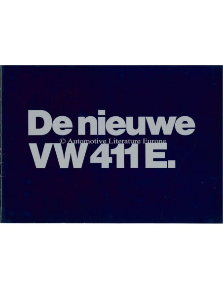 1970 VOLKSWAGEN 411 E BROCHURE NEDERLANDS