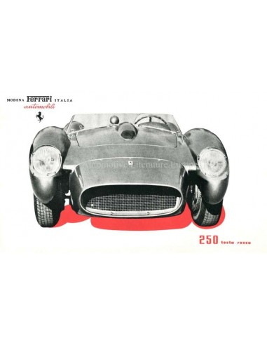 1956 FERRARI 250 TESTA ROSSA PROSPEKT ENGLISCH