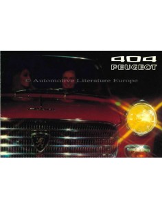 1971 PEUGEOT 404 PROSPEKT NIEDERLANDISCH