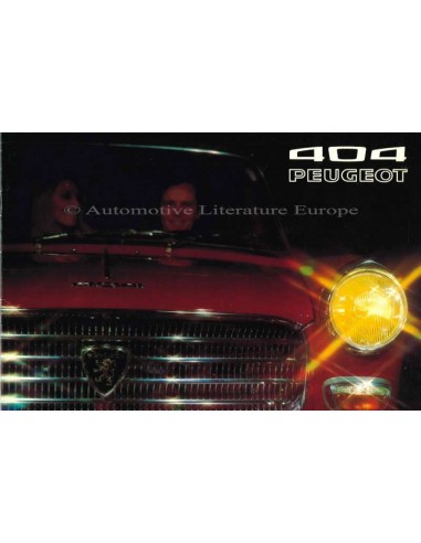 1971 PEUGEOT 404 BROCHURE DUTCH